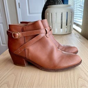 Madewell X Sezane Montana Ankle Wrap Booties